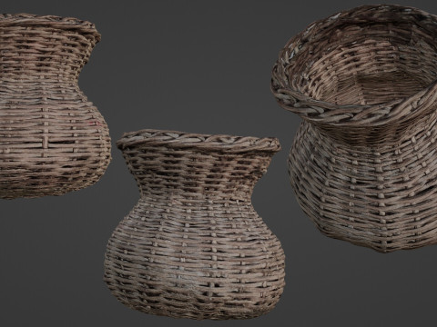 Wicker vase 3D 모델