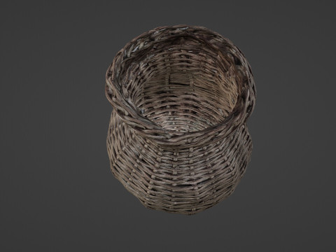 Wicker vase Model 3D
