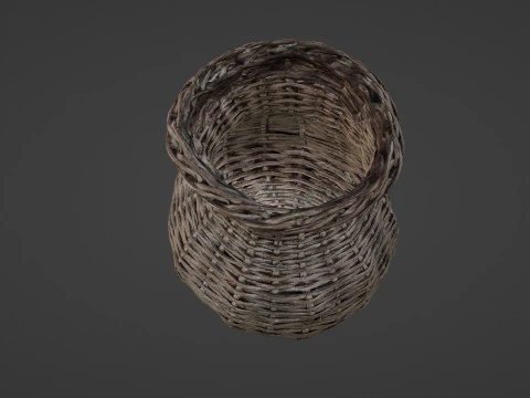 Vaso in vimini Modello 3D