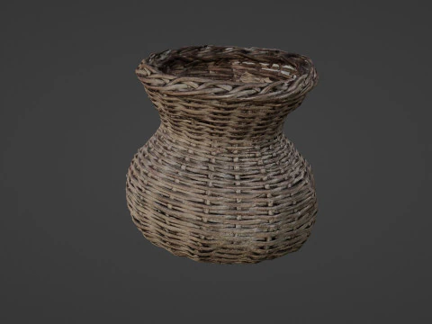 Vaso in vimini Modello 3D