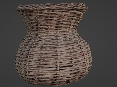 Wicker vase Model 3D