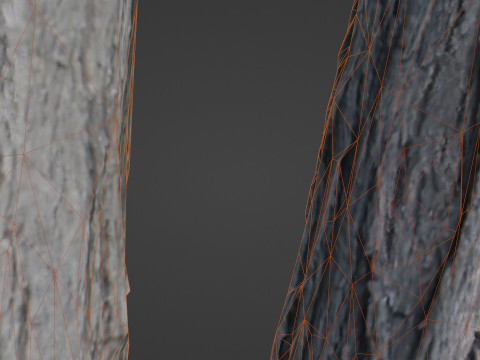Tree two stems 3D Model