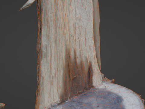 Cutted tree trunk 3D Model