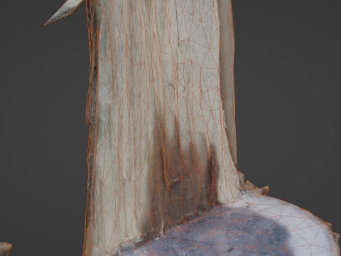 Cutted tree trunk 3D Model
