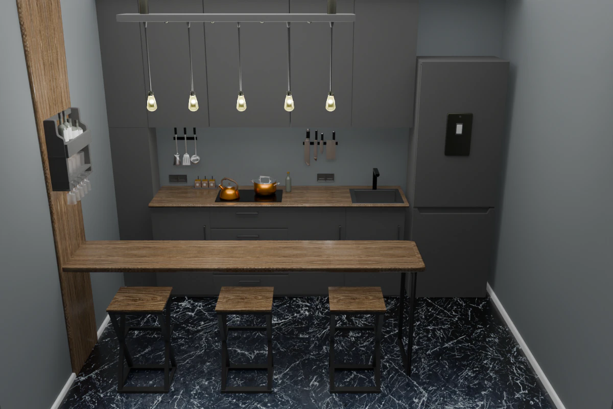 Kitchen Furniture Pack 3D Model .c4d .max .obj .3ds .fbx .stl .blend