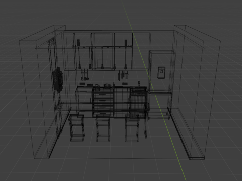 Kitchen Furniture Pack Model 3D
