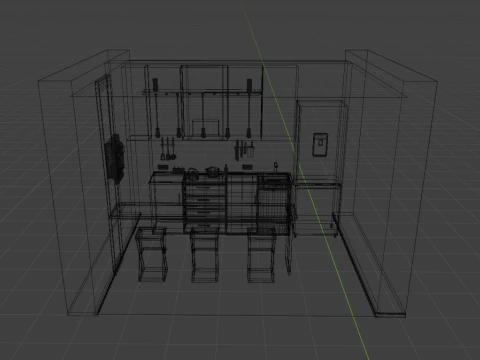 Kitchen Furniture Pack 3D Model