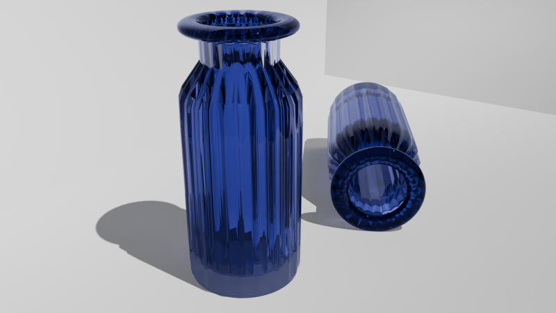 Glass vase 3Dモデル .c4d .max .obj .3ds .fbx .stl .blend 