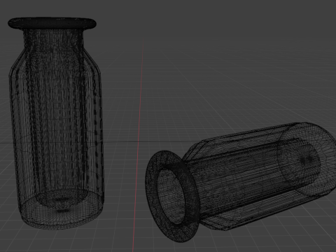 Glass vase 3Dモデル