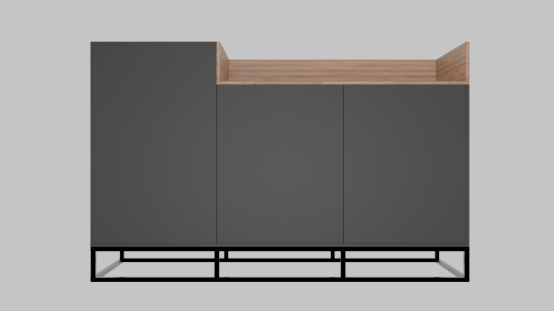 Wooden chest of drawers 03 3D Model .c4d .max .obj .3ds .fbx .stl .blend 