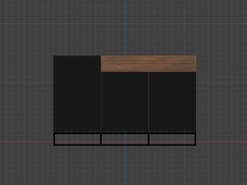 Wooden chest of drawers 03 3D Model