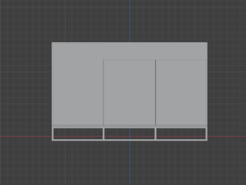 Wooden chest of drawers 03 3D Model