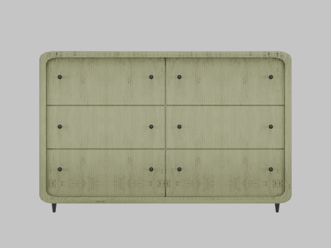 Wooden chest of drawers 04 Modelo 3D