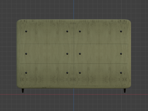 Wooden chest of drawers 04 Modelo 3D