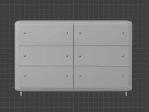 Wooden chest of drawers 04 Modelo 3D
