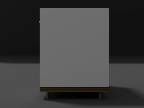 Cassettiera in legno 06 Modello 3D
