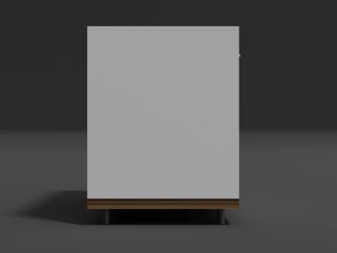 Cassettiera in legno 06 Modello 3D