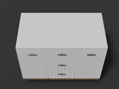 Wooden chest of drawers 07 3Dモデル