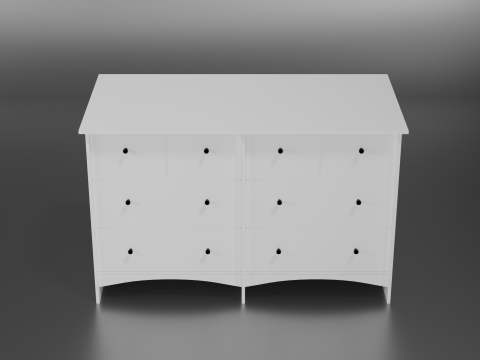 Wooden chest of drawers 08 Modèle 3D