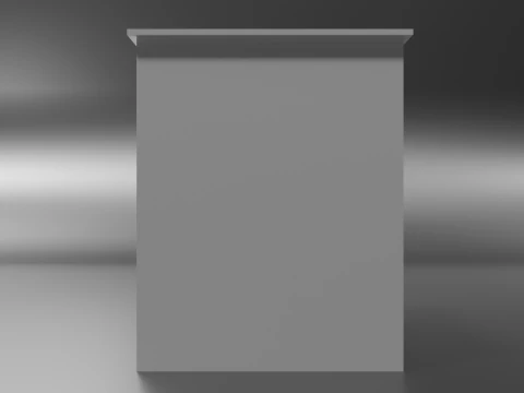 Wooden chest of drawers 08 3D Model