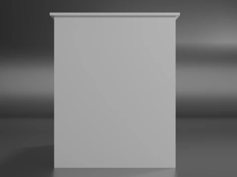 Wooden chest of drawers 08 3D Model