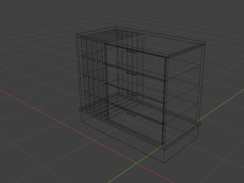 Wooden chest of drawers 10 Modelo 3D