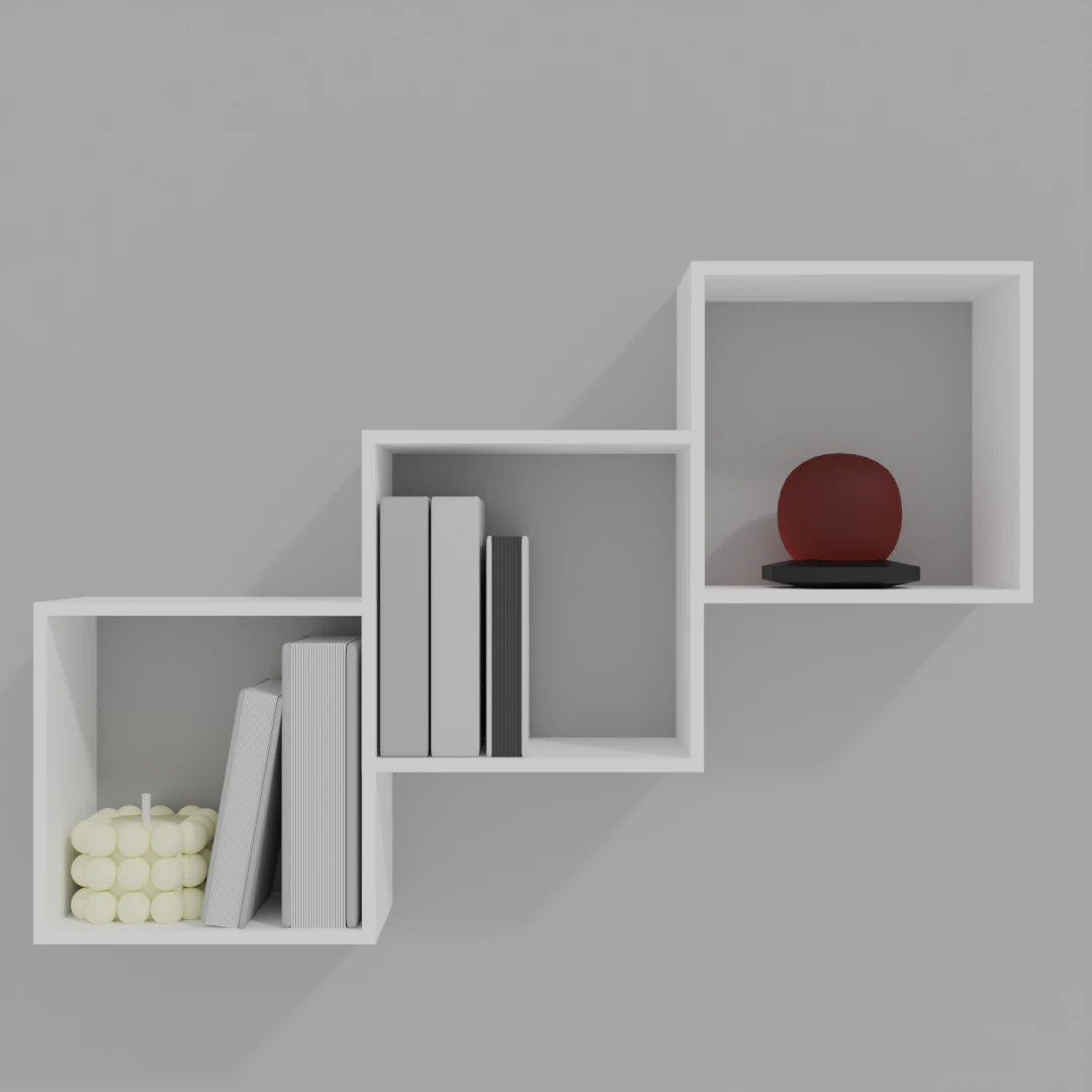 Shelf 04 3D Model .c4d .max .obj .3ds .fbx .stl .blend 