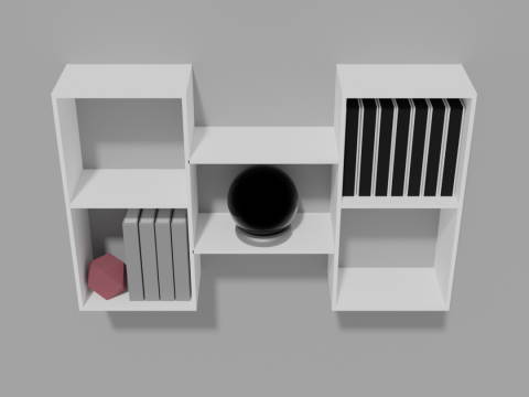 Combo wall shelf RT-11 white 3D Model