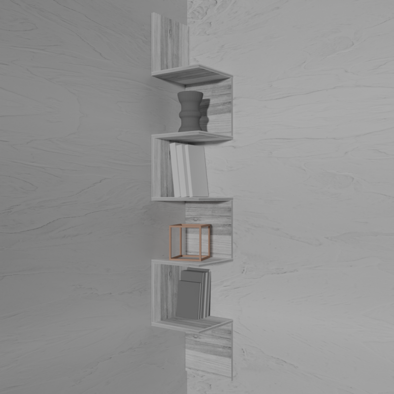 Corner shelf snake 3D Model .c4d .max .obj .3ds .fbx .stl .blend 