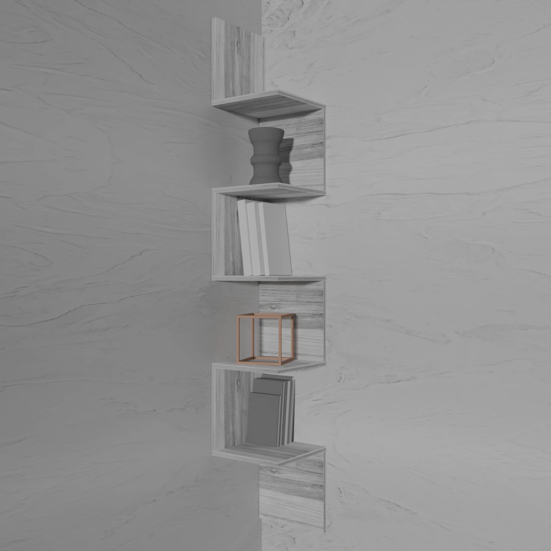 Corner shelf snake 3D Model .c4d .max .obj .3ds .fbx .stl .blend 