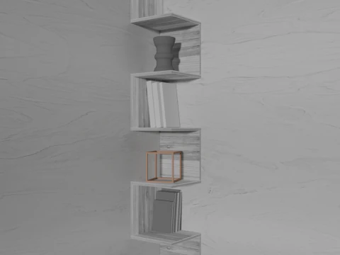 コーナーシェルフスネーク 3Dモデル