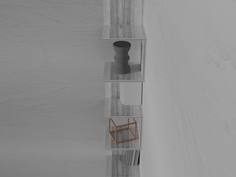 Corner shelf snake 3D Model