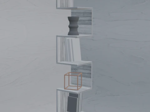Corner shelf snake 3D Model