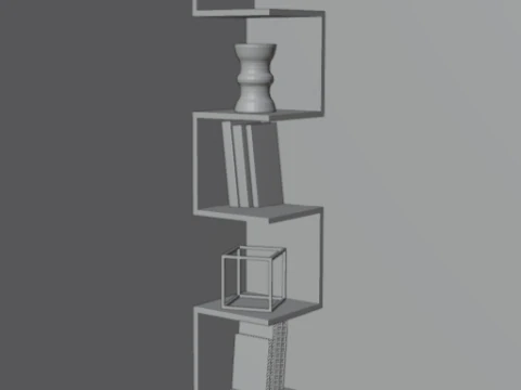 Corner shelf snake 3D Model