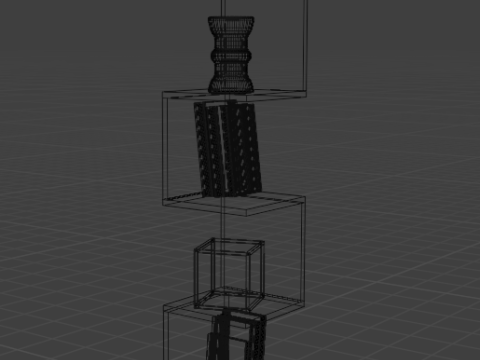 Corner shelf snake 3D Model