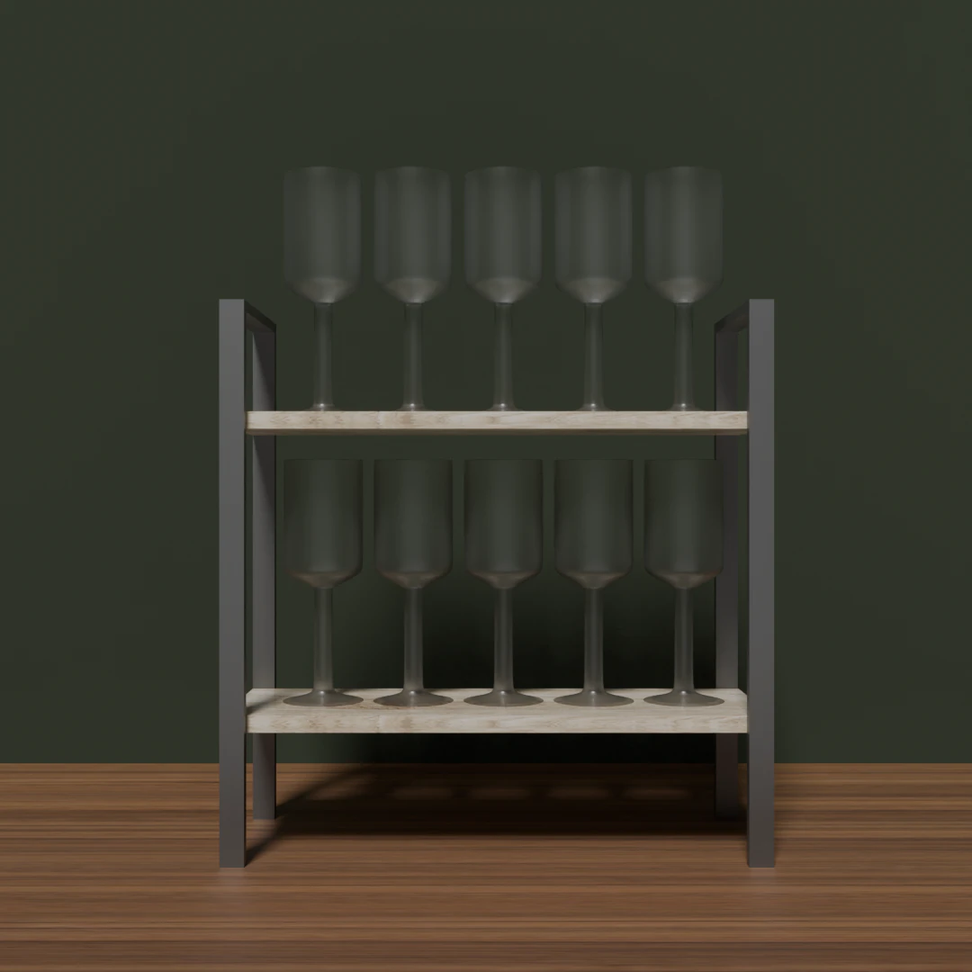 Shelf 07 3D Model .c4d .max .obj .3ds .fbx .stl .blend 