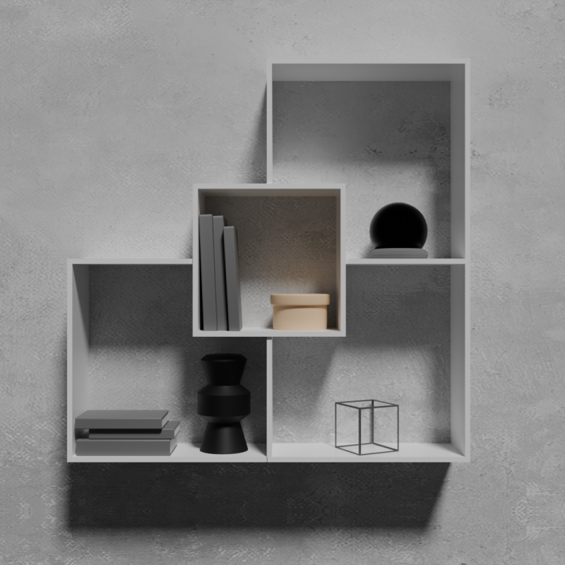 Shelf 08 3D मॉडल .c4d .max .obj .3ds .fbx .stl .blend