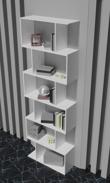 Shelf VAYS white 3D Model .c4d .max .obj .3ds .fbx .stl .blend 