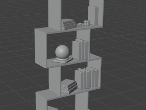 Shelf VAYS white 3D Model