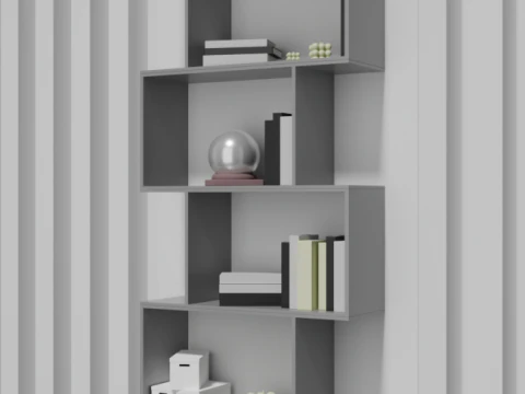 Shelf VAYS grey 3D Model