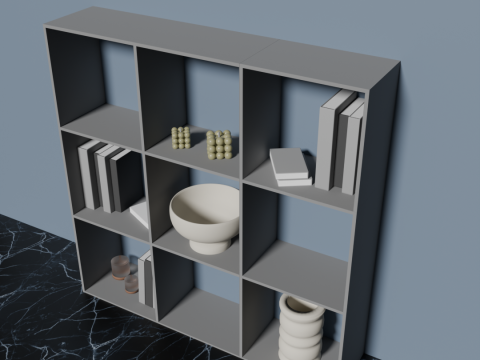 VAYS grey shelf for books and toys Model 3D