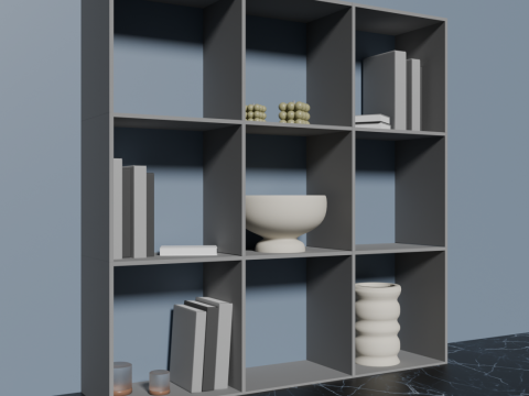 VAYS grey shelf for books and toys Model 3D