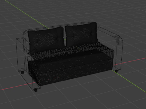 Sofa 01 3D Model