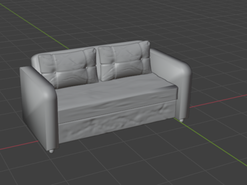 Sofa 02 Modèle 3D