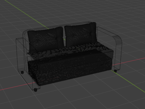 Sofa 02 Modèle 3D