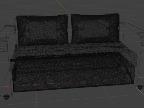 Sofa 02 Modèle 3D