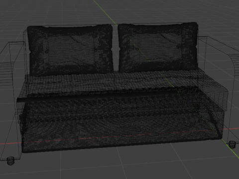 Sofa 02 3D Model