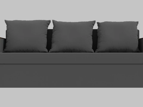 Boston sofa gray 3D Model