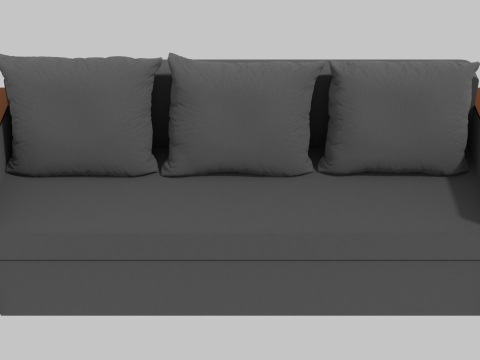 Boston sofa gray 3Dモデル