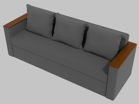 Boston sofa gray 3Dモデル
